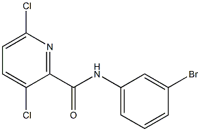 N-(3-bromophenyl)-3,6-dichloropyridine-2-carboxamide Struktur