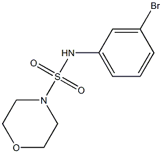 N-(3-bromophenyl)morpholine-4-sulfonamide Struktur