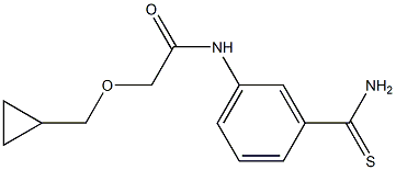 N-(3-carbamothioylphenyl)-2-(cyclopropylmethoxy)acetamide Struktur