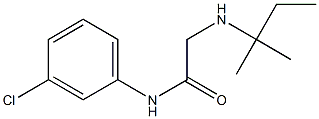 N-(3-chlorophenyl)-2-[(2-methylbutan-2-yl)amino]acetamide Struktur