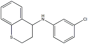 N-(3-chlorophenyl)-3,4-dihydro-2H-1-benzothiopyran-4-amine Struktur