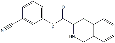 N-(3-cyanophenyl)-1,2,3,4-tetrahydroisoquinoline-3-carboxamide Struktur