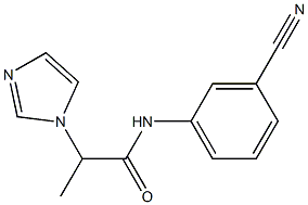 N-(3-cyanophenyl)-2-(1H-imidazol-1-yl)propanamide Struktur