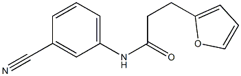 N-(3-cyanophenyl)-3-(furan-2-yl)propanamide Struktur