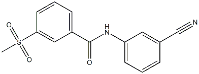 N-(3-cyanophenyl)-3-methanesulfonylbenzamide Struktur