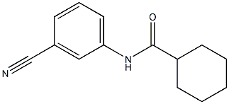 N-(3-cyanophenyl)cyclohexanecarboxamide Struktur