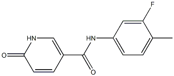 N-(3-fluoro-4-methylphenyl)-6-oxo-1,6-dihydropyridine-3-carboxamide Struktur