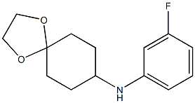 N-(3-fluorophenyl)-1,4-dioxaspiro[4.5]decan-8-amine Struktur