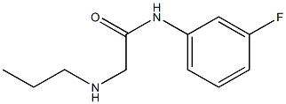 N-(3-fluorophenyl)-2-(propylamino)acetamide Struktur