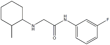 N-(3-fluorophenyl)-2-[(2-methylcyclohexyl)amino]acetamide Struktur