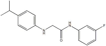 N-(3-fluorophenyl)-2-{[4-(propan-2-yl)phenyl]amino}acetamide Struktur