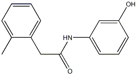 N-(3-hydroxyphenyl)-2-(2-methylphenyl)acetamide Struktur