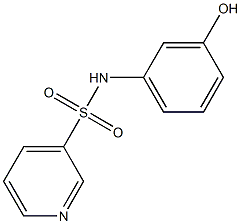 N-(3-hydroxyphenyl)pyridine-3-sulfonamide Struktur