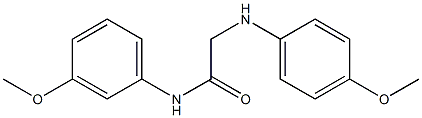 N-(3-methoxyphenyl)-2-[(4-methoxyphenyl)amino]acetamide Struktur