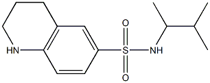 N-(3-methylbutan-2-yl)-1,2,3,4-tetrahydroquinoline-6-sulfonamide Struktur