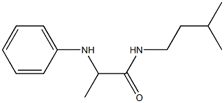 N-(3-methylbutyl)-2-(phenylamino)propanamide Struktur