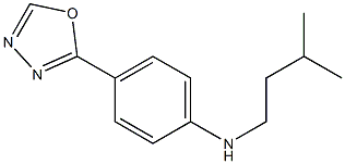 N-(3-methylbutyl)-4-(1,3,4-oxadiazol-2-yl)aniline Struktur