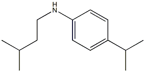 N-(3-methylbutyl)-4-(propan-2-yl)aniline Struktur