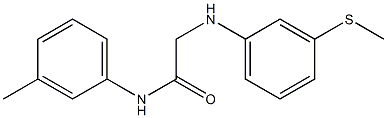 N-(3-methylphenyl)-2-{[3-(methylsulfanyl)phenyl]amino}acetamide Struktur