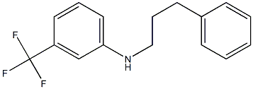 N-(3-phenylpropyl)-3-(trifluoromethyl)aniline Struktur