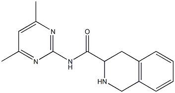 N-(4,6-dimethylpyrimidin-2-yl)-1,2,3,4-tetrahydroisoquinoline-3-carboxamide Struktur