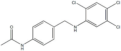 N-(4-{[(2,4,5-trichlorophenyl)amino]methyl}phenyl)acetamide Struktur