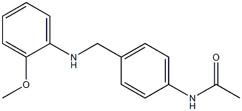 N-(4-{[(2-methoxyphenyl)amino]methyl}phenyl)acetamide Struktur