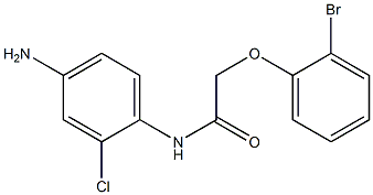 N-(4-amino-2-chlorophenyl)-2-(2-bromophenoxy)acetamide Struktur