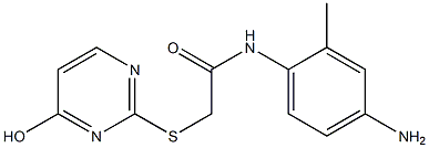 N-(4-amino-2-methylphenyl)-2-[(4-hydroxypyrimidin-2-yl)sulfanyl]acetamide Struktur