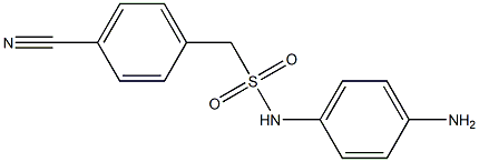 N-(4-aminophenyl)-1-(4-cyanophenyl)methanesulfonamide Struktur