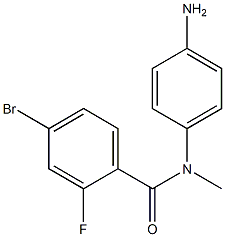 N-(4-aminophenyl)-4-bromo-2-fluoro-N-methylbenzamide Struktur