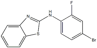 N-(4-bromo-2-fluorophenyl)-1,3-benzothiazol-2-amine Struktur