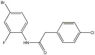 N-(4-bromo-2-fluorophenyl)-2-(4-chlorophenyl)acetamide Struktur