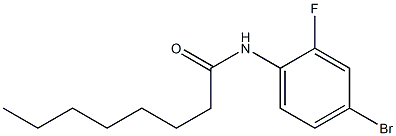 N-(4-bromo-2-fluorophenyl)octanamide Struktur