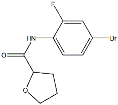 N-(4-bromo-2-fluorophenyl)tetrahydrofuran-2-carboxamide Struktur