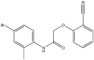 N-(4-bromo-2-methylphenyl)-2-(2-cyanophenoxy)acetamide Struktur