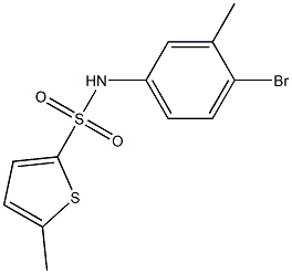 N-(4-bromo-3-methylphenyl)-5-methylthiophene-2-sulfonamide Struktur