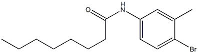 N-(4-bromo-3-methylphenyl)octanamide Struktur