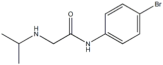 N-(4-bromophenyl)-2-(propan-2-ylamino)acetamide Struktur