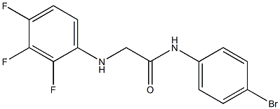 N-(4-bromophenyl)-2-[(2,3,4-trifluorophenyl)amino]acetamide Struktur