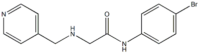 N-(4-bromophenyl)-2-[(pyridin-4-ylmethyl)amino]acetamide Struktur