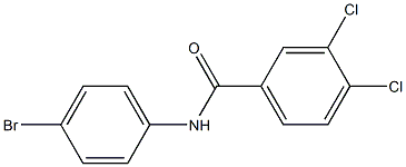 N-(4-bromophenyl)-3,4-dichlorobenzamide Struktur