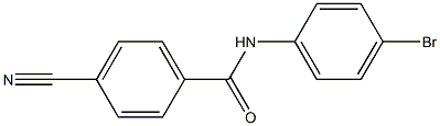 N-(4-bromophenyl)-4-cyanobenzamide Struktur