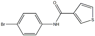 N-(4-bromophenyl)thiophene-3-carboxamide Struktur