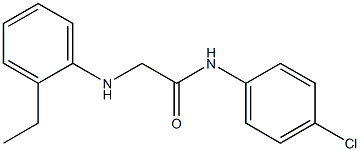 N-(4-chlorophenyl)-2-[(2-ethylphenyl)amino]acetamide Struktur