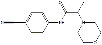 N-(4-cyanophenyl)-2-(morpholin-4-yl)propanamide Struktur