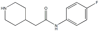 N-(4-fluorophenyl)-2-piperidin-4-ylacetamide Struktur