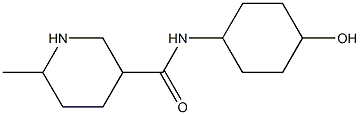 N-(4-hydroxycyclohexyl)-6-methylpiperidine-3-carboxamide Struktur