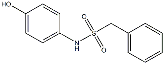 N-(4-hydroxyphenyl)-1-phenylmethanesulfonamide Struktur