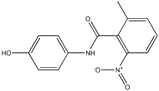 N-(4-hydroxyphenyl)-2-methyl-6-nitrobenzamide Struktur